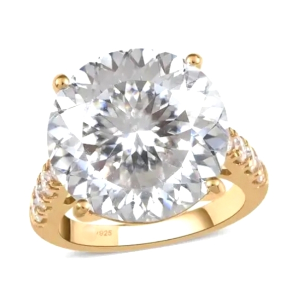 10.50 CARAT MOISSANITE RING - Picture 4 of 13